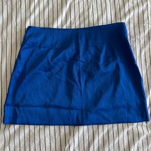 Daily Drills Blue Mini Skirt